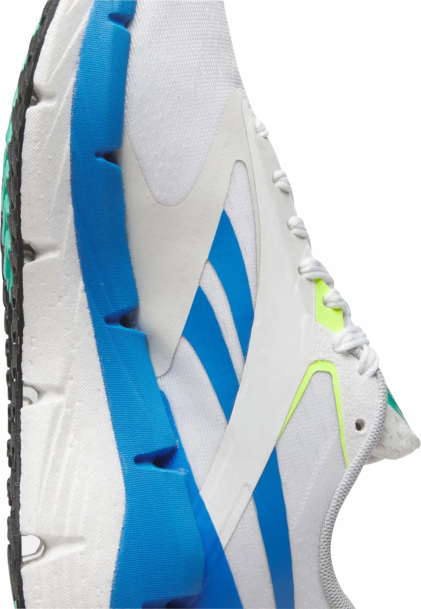 Reebok FloatZig Symmetros Womens Running Shoes - White leg strength
