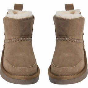 Sofie Schnoor Dark Sand Suede Boots Office Worker