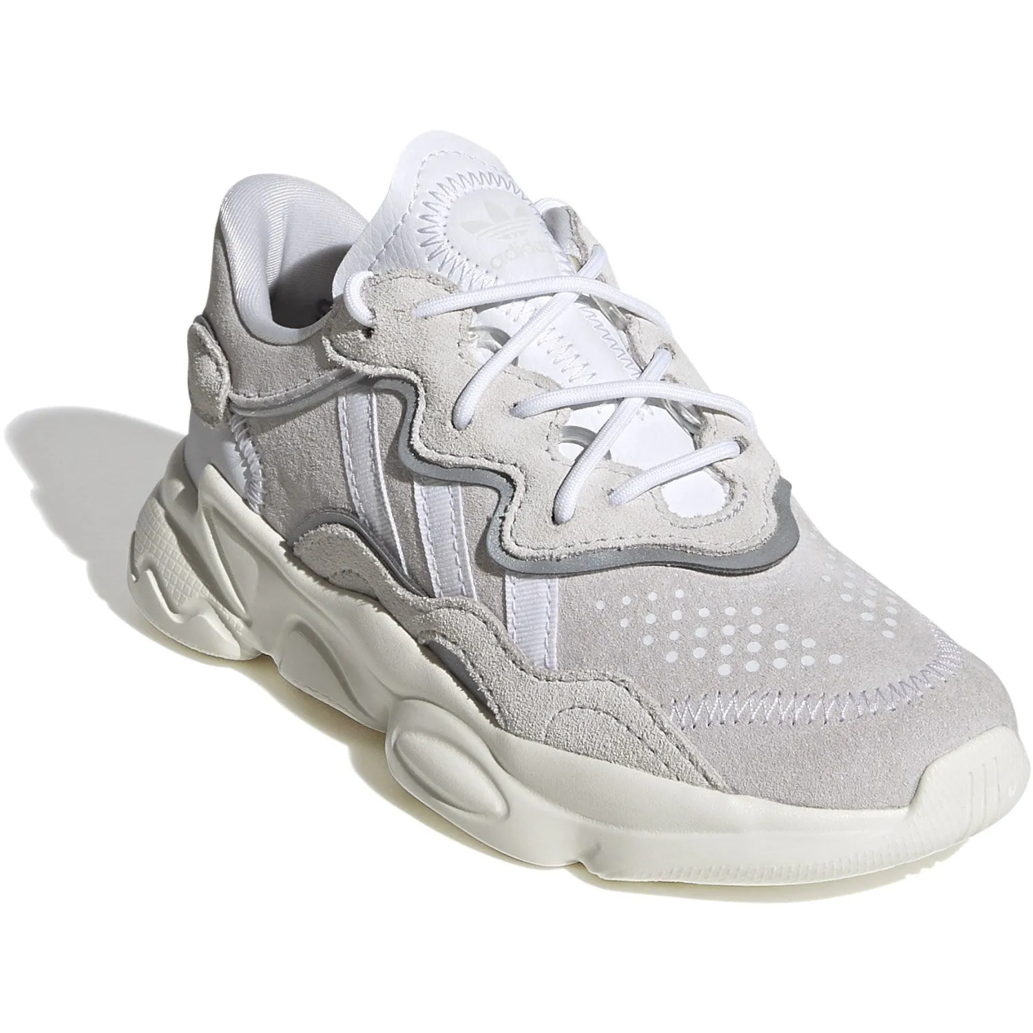 Snug Heel Lock Fit Speed Runner adidas Originals Crystal White/Cloud White/Off White Ozweego C Sneakers