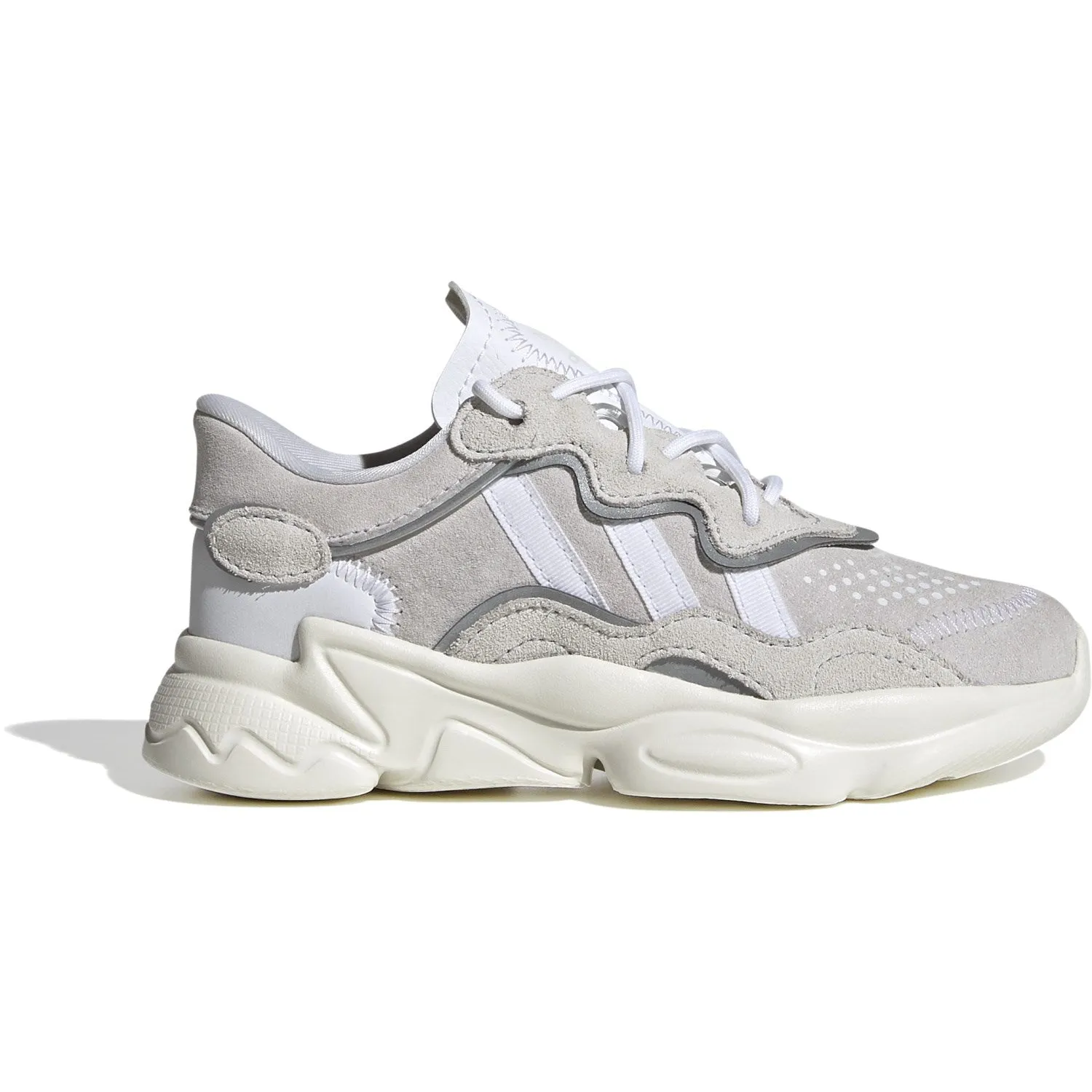 Basketball Ready adidas Originals Crystal White/Cloud White/Off White Ozweego C Sneakers