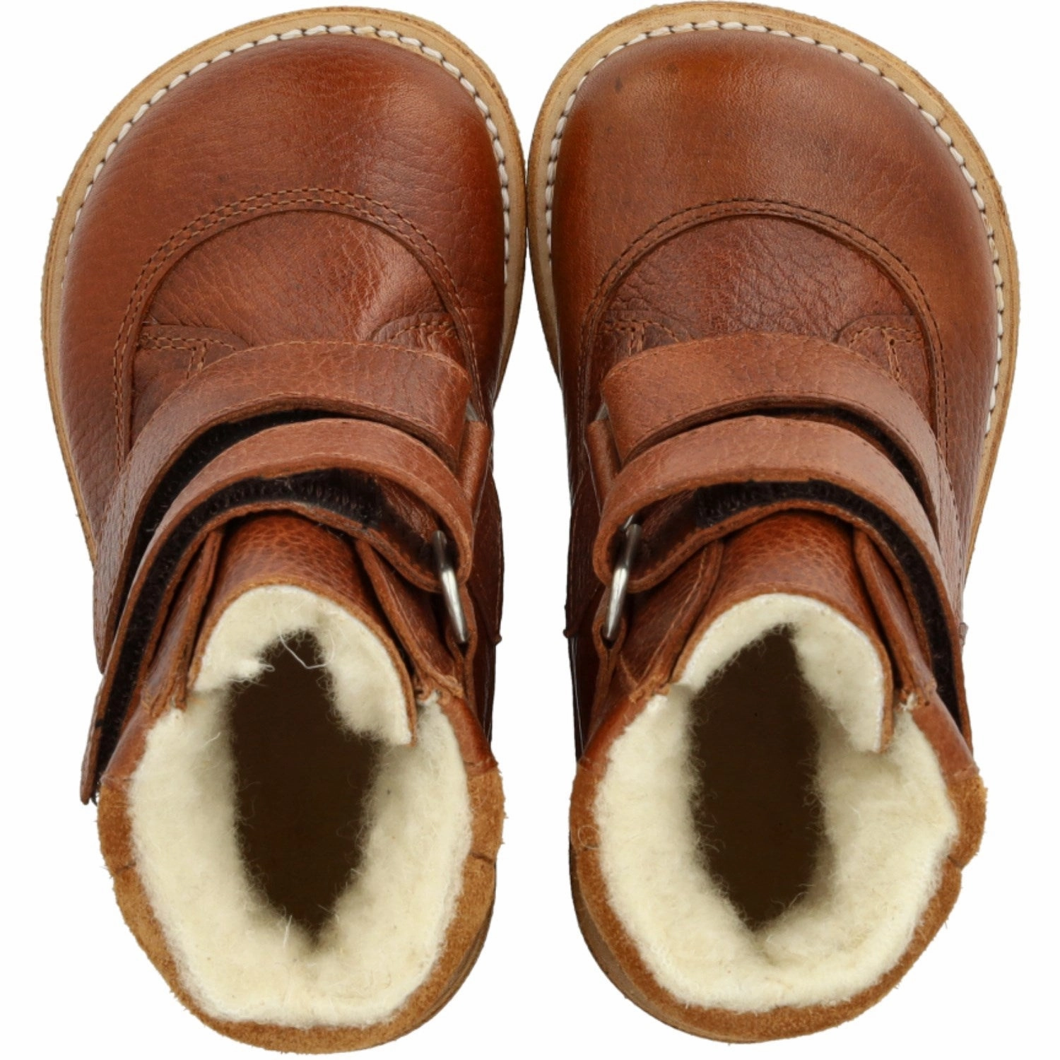 Angulus Cognac/Cognac TEX Boot with Velcro Closure Strong Grip