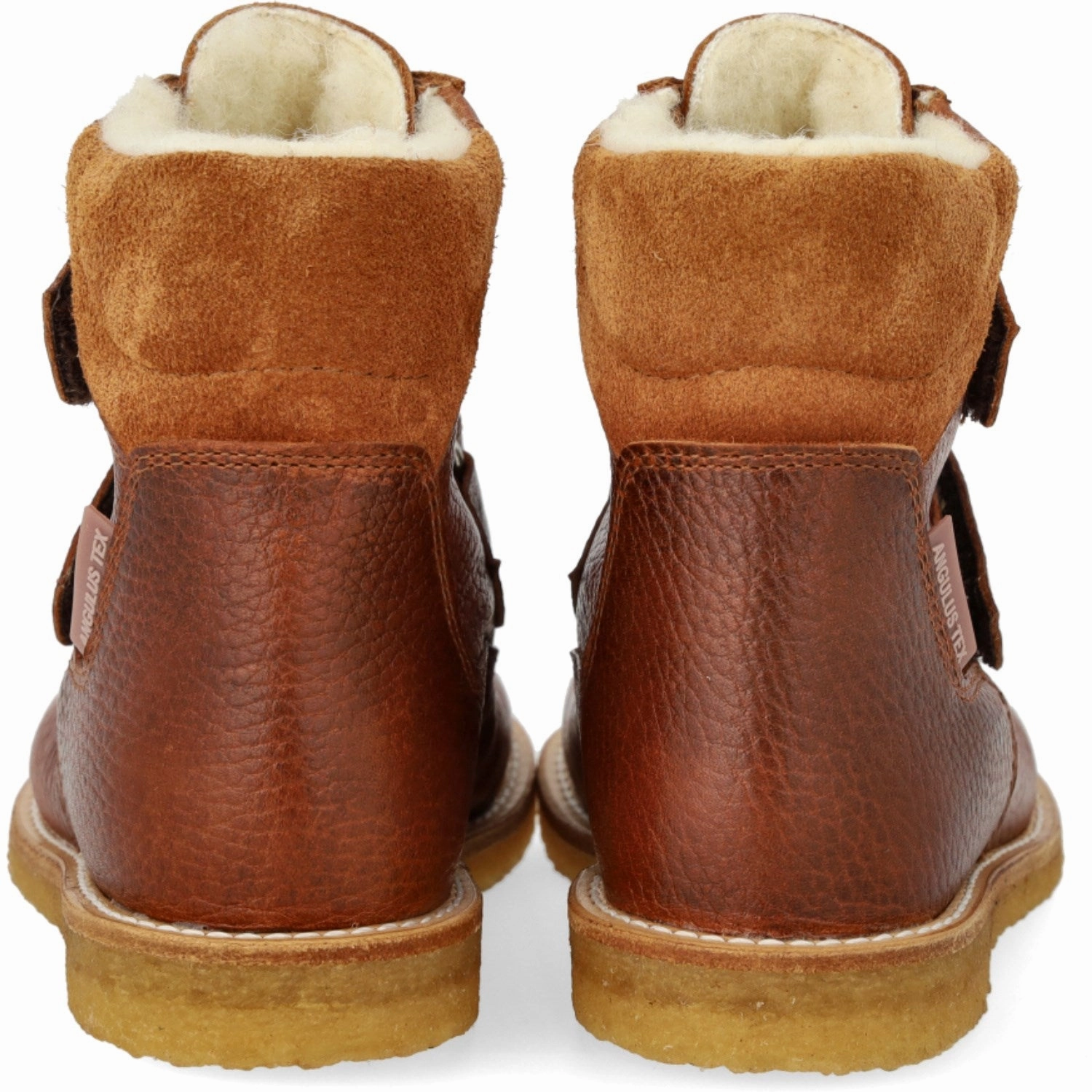 Angulus Cognac/Cognac TEX Boot with Velcro Closure Torsion Stability System Ultra Comfort