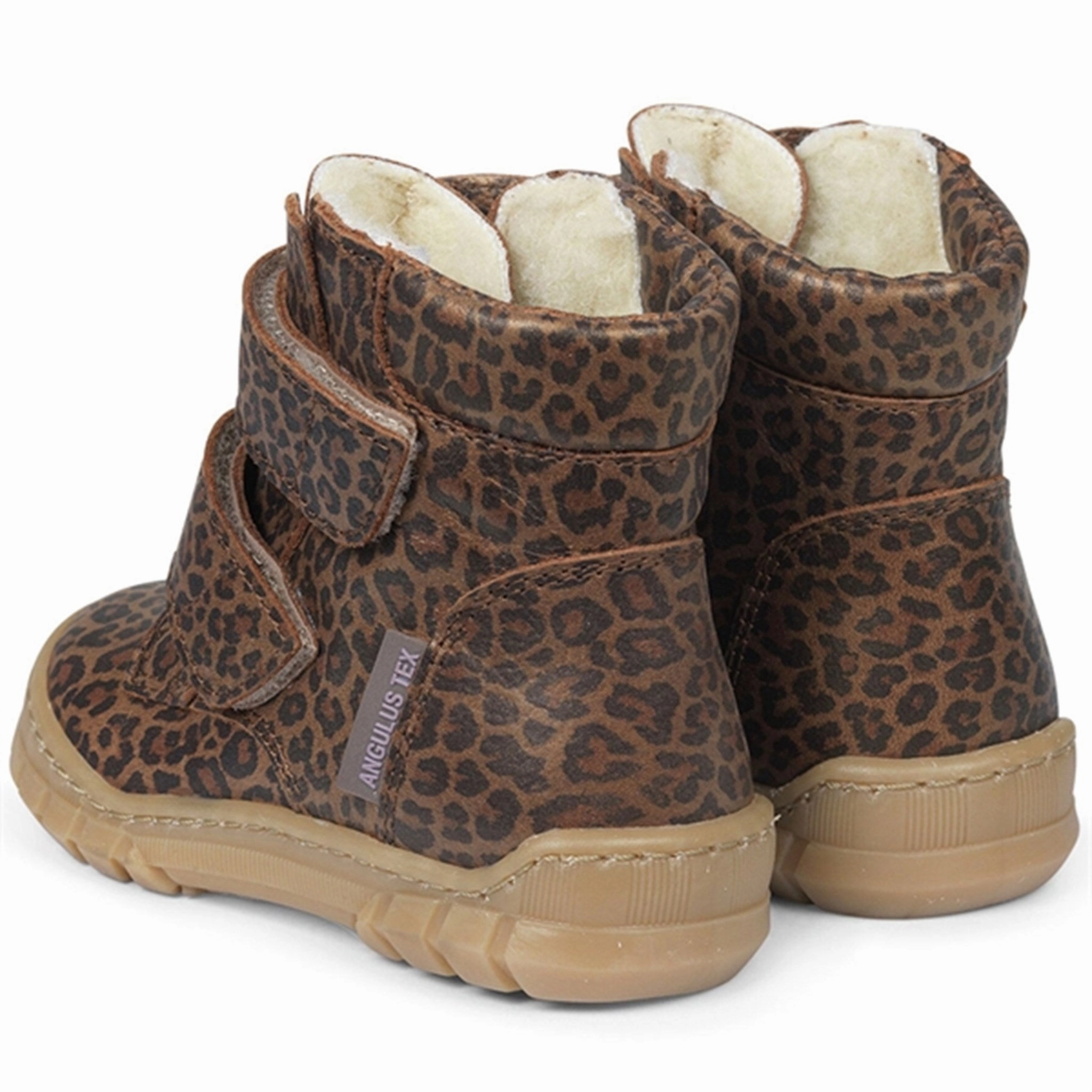 Angulus Beginner Tex Boots w Velcro Brown Leo Durable Shell All Day Worker Outdoor Performance