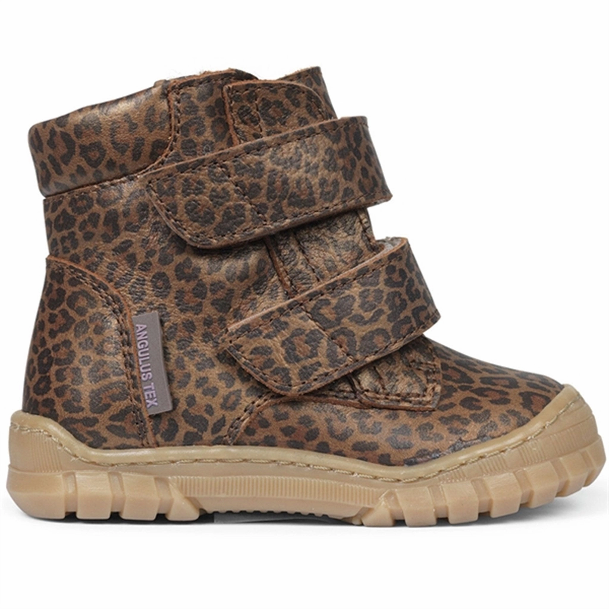 Synthetic Angulus Beginner Tex Boots w Velcro Brown Leo