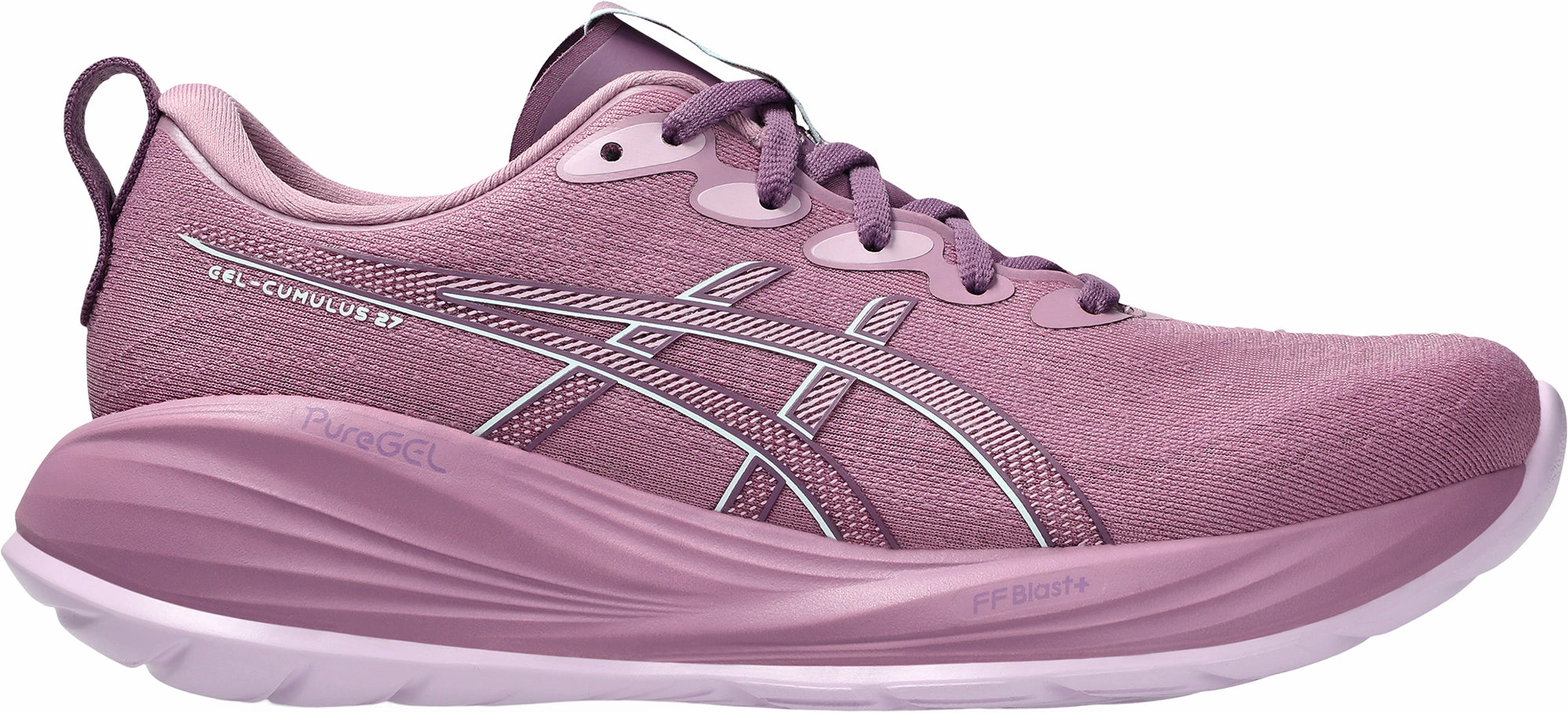 classic style shoes Airflow Channel Soles Asics Gel Cumulus 27 Womens Running Shoes - Purple