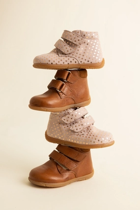 Mesh Flow Smooth Wear Angulus Cognac/Cognac Barnets F?rste Shoe