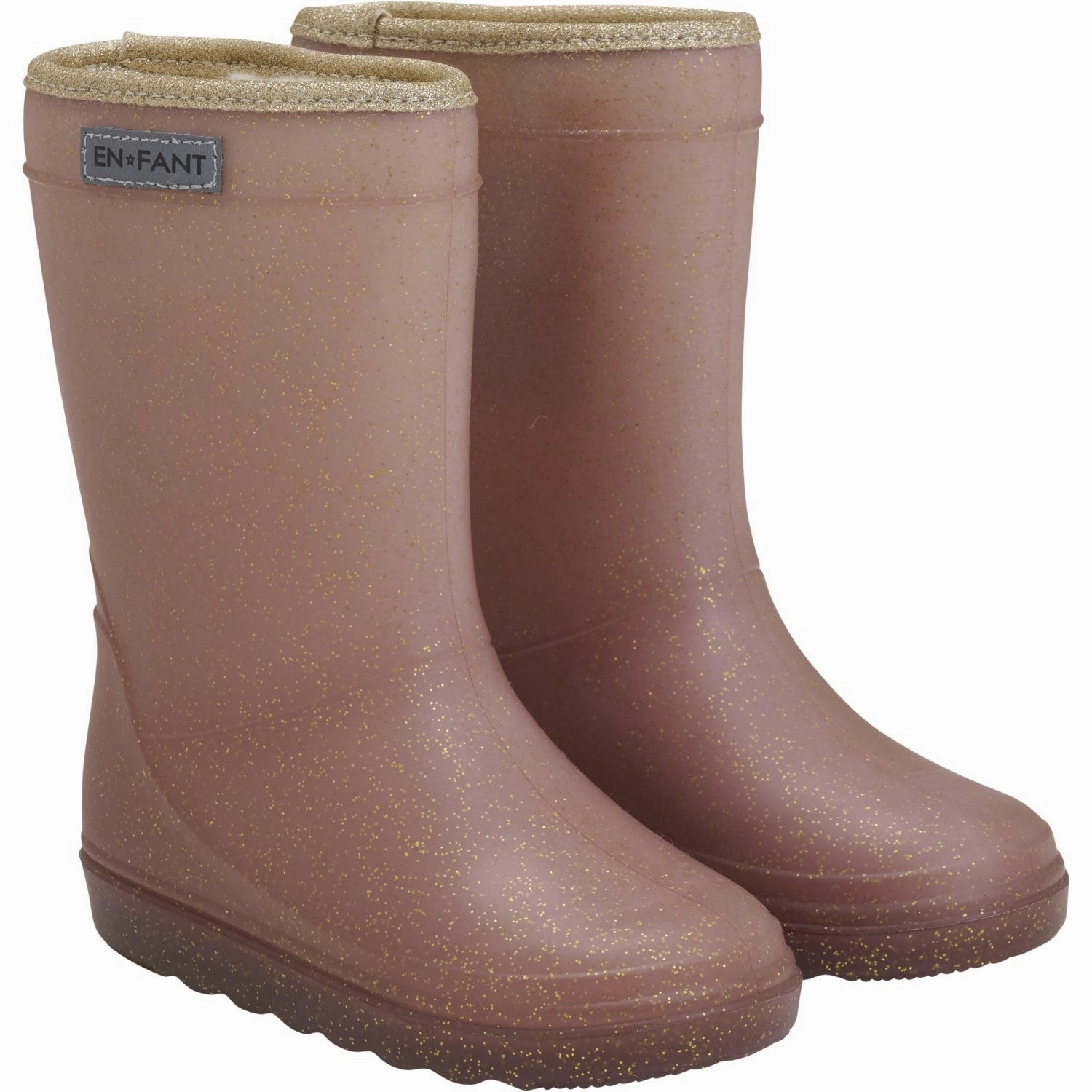 En Fant Rose Taupe Thermo Boots Glitter Durable Fit