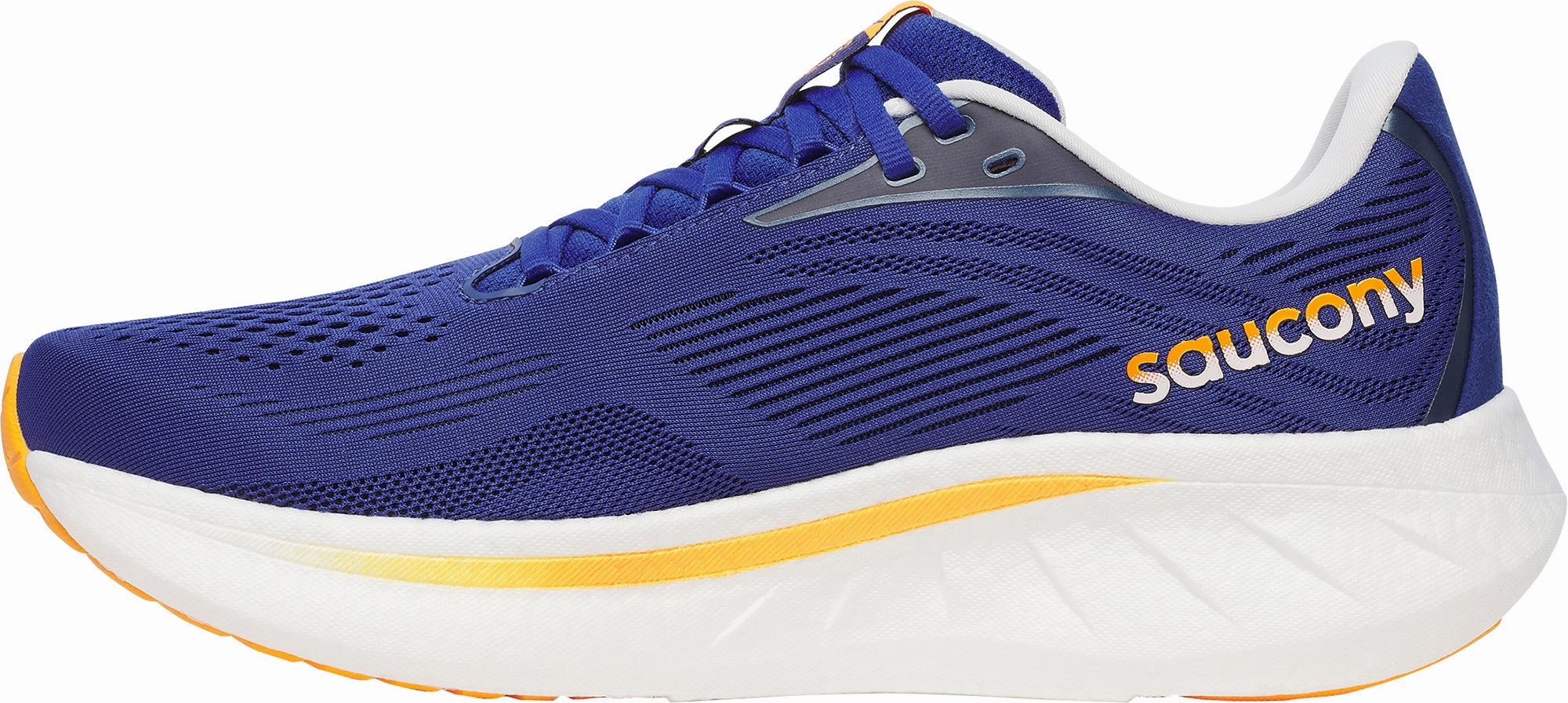 Saucony Ride 18 Mens Running Shoes - Blue cross - country meet power - walking shoes