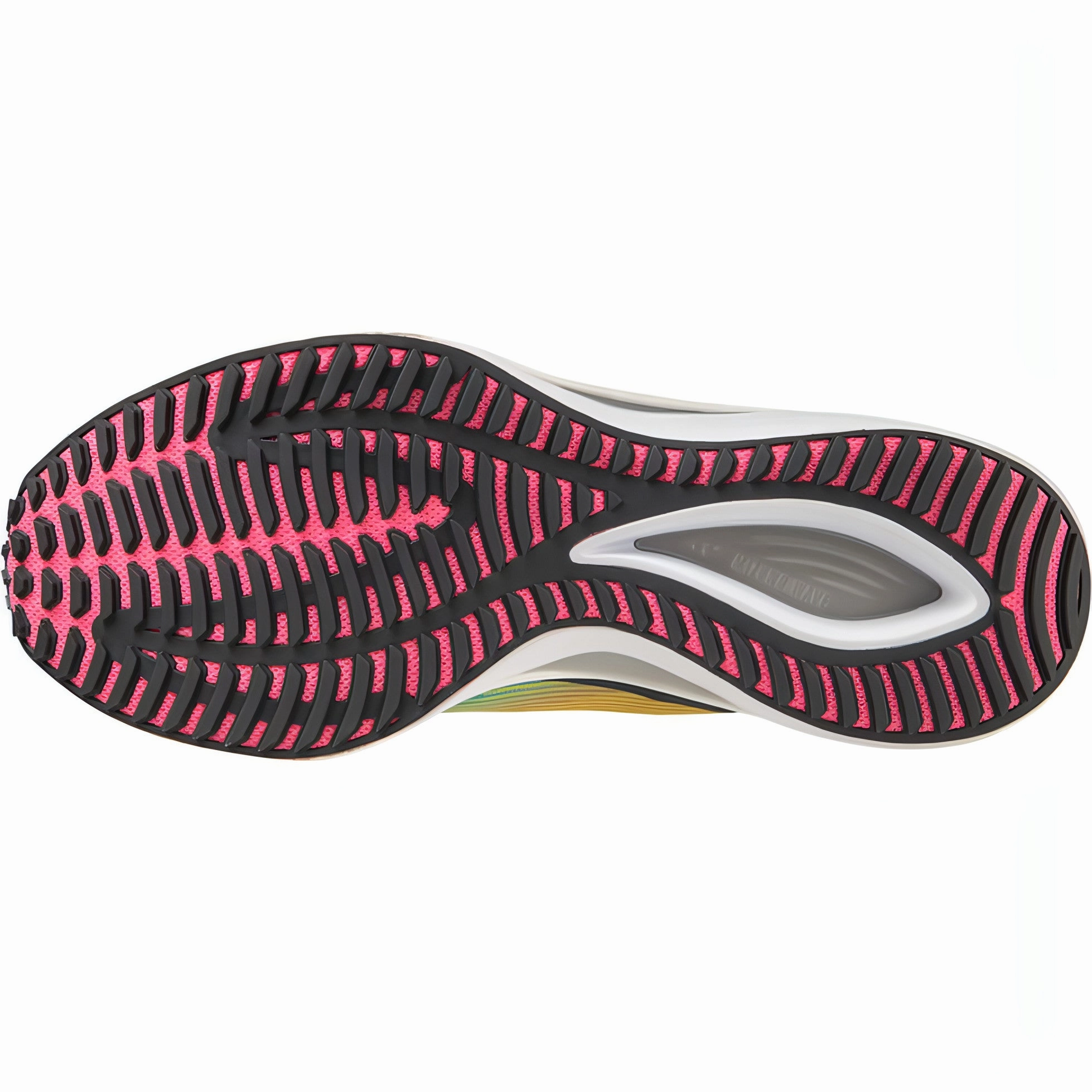 Hyperelastic Collar Mizuno Wave Rebellion Flash Mens Running Shoes - Yellow