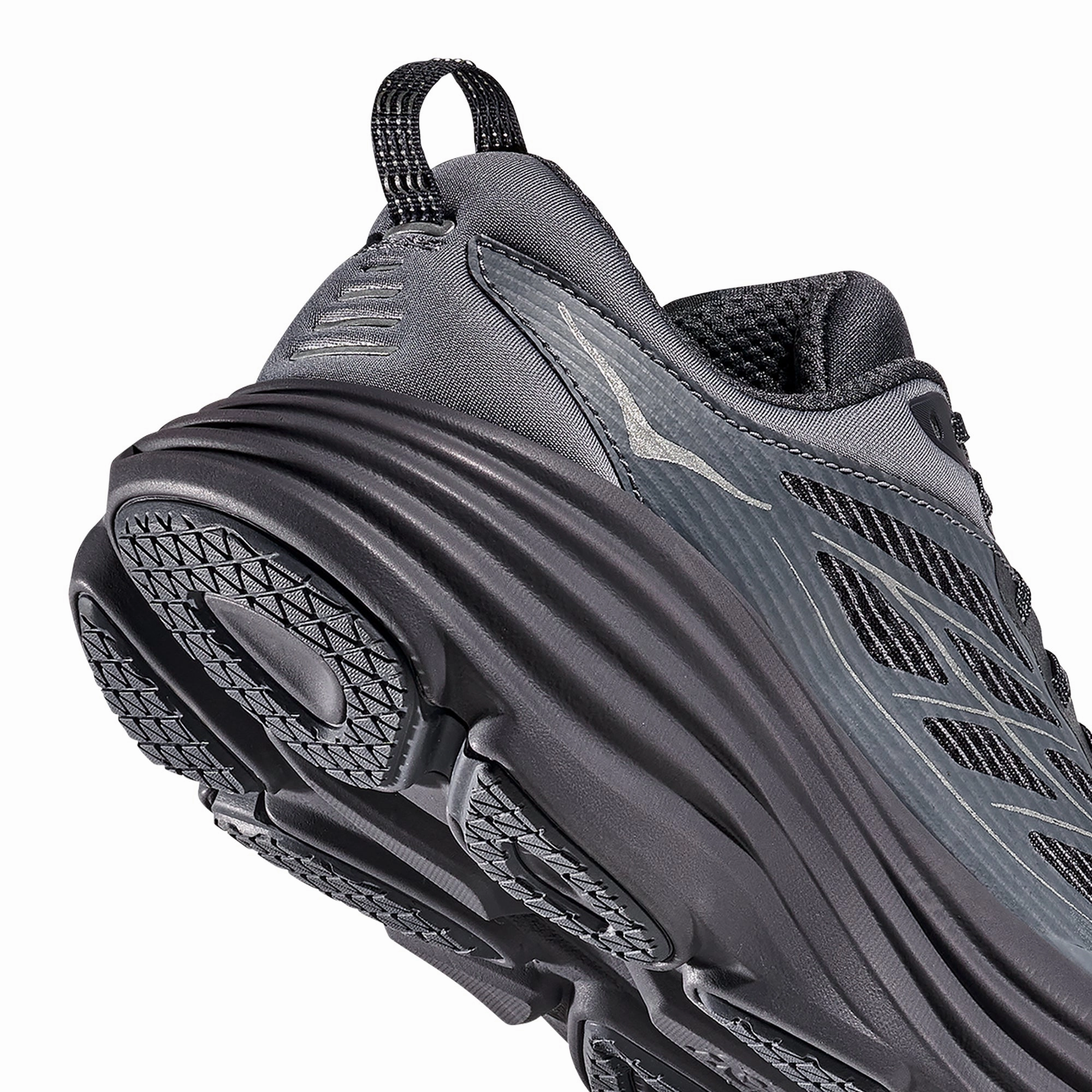 Durable Rubber Composite Padded Heel Hoka U Bondi 8 TS Caged Shoes