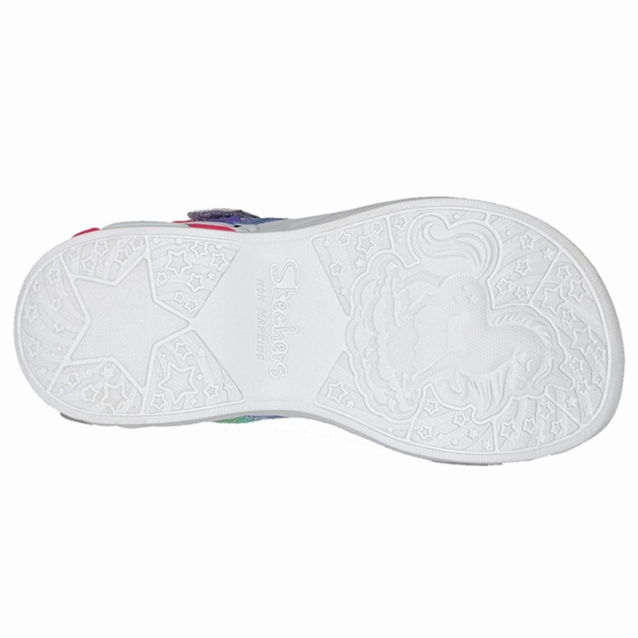 Canvas Material Skechers Unicorn Dreams Sandals Blue Multi
