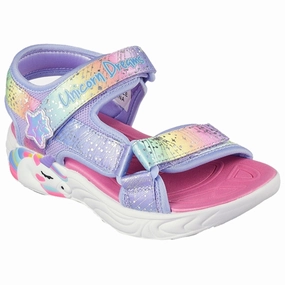All Day Comfort Quick Fit Relaxation Skechers Unicorn Dreams Sandals Blue Multi