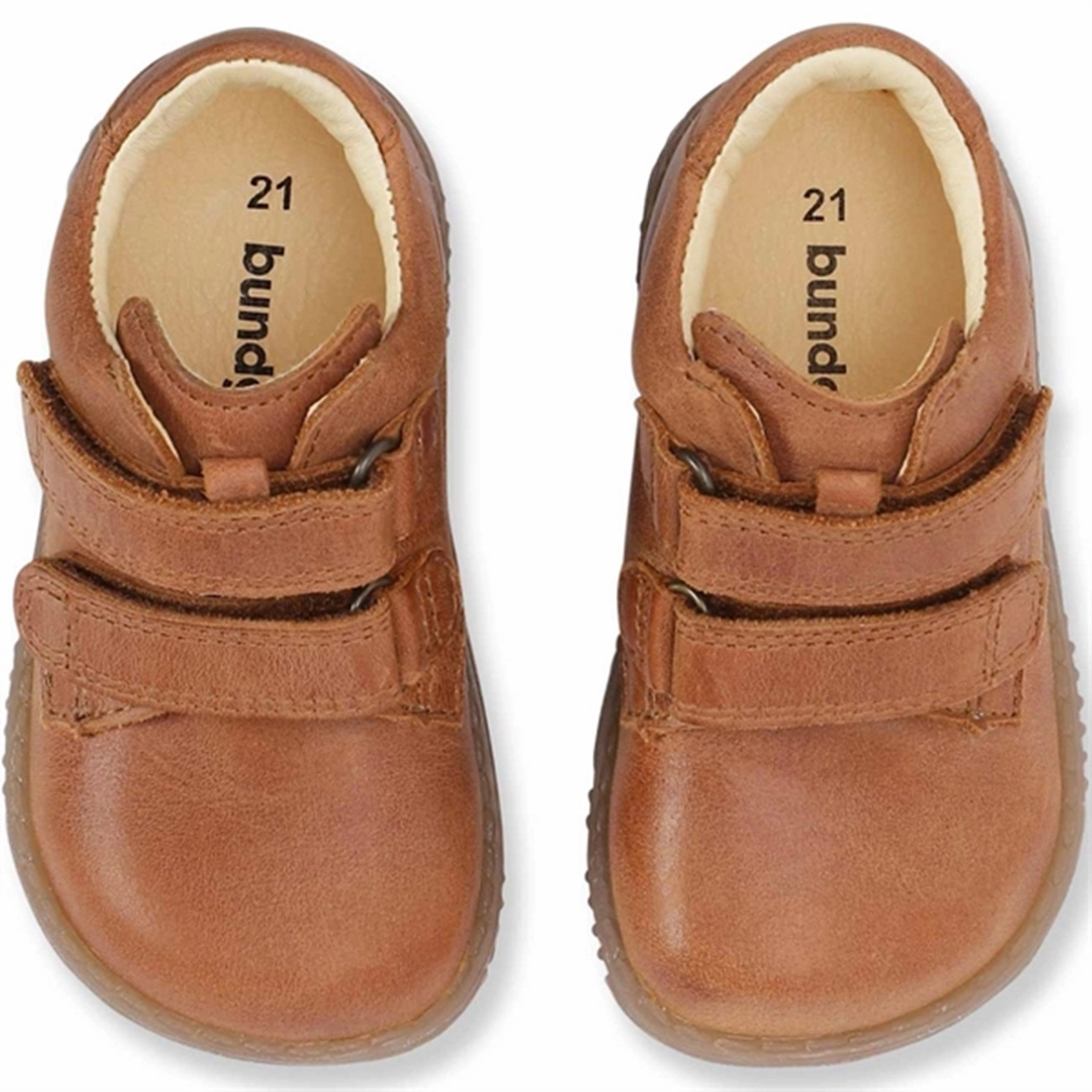 Slip On Construction Relaxed Style Bundgaard Ruby Velcro Tan Shoe
