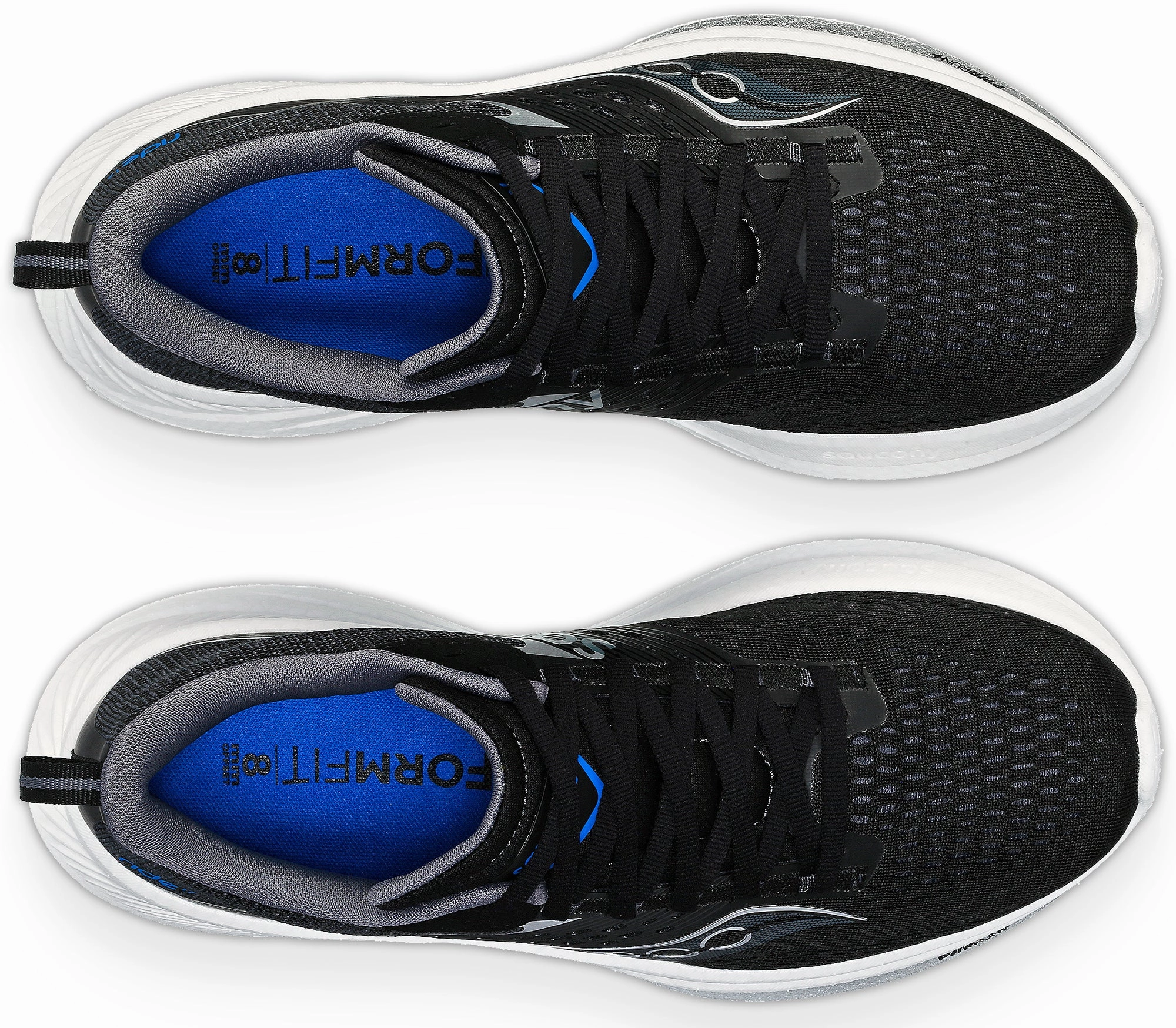 calf - high running shoes Trail Performance Saucony Ride 17 Womens Running Shoes - Black