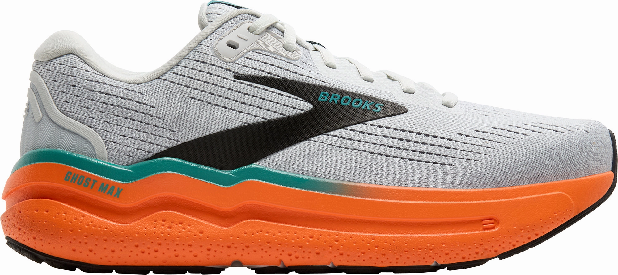 Brooks Ghost Max 2 Mens Running Shoes - Grey Adult marathon - specific shoes