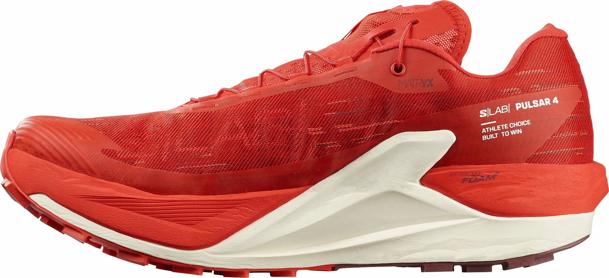 Salomon S/Lab Pulsar 4 Mens Trail Running Shoes - Red running with music Lace Up