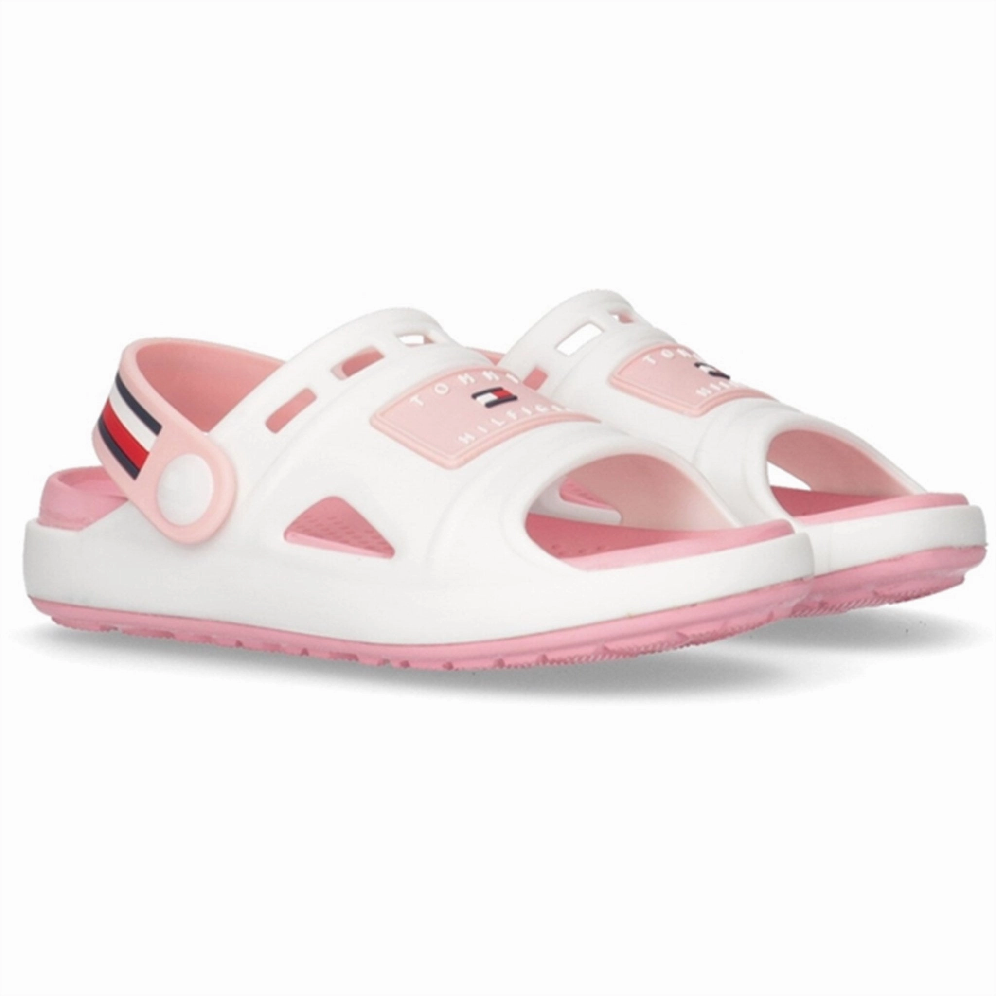 Tommy Hilfiger Comfy Sandal White/Pink Chill Gear