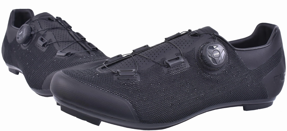 FLR F-11 XD-Knit Pro Mens Road Cycling Shoes - Black Dynamic response