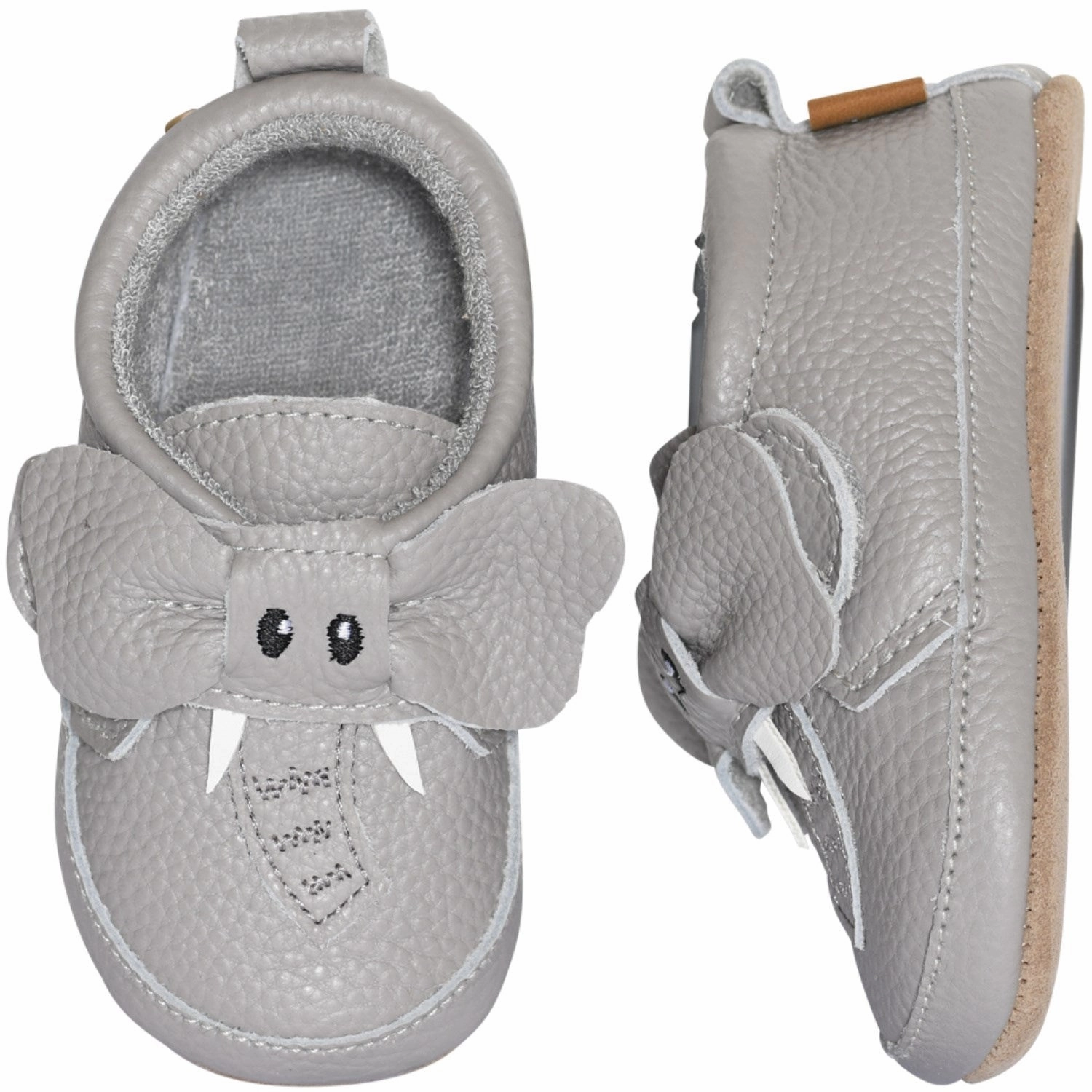 MELTON Opal Gray Elephant leather slippers Casual Walk Training Ready