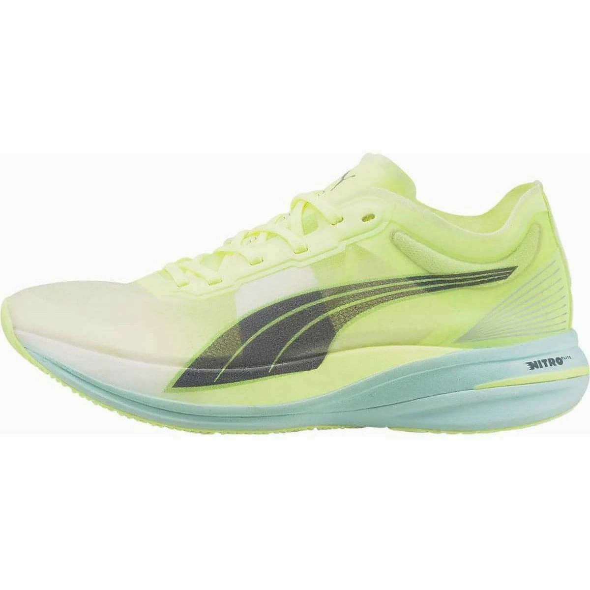 Puma Deviate Nitro Elite Racer Womens Running Shoes - Yellow Balanced Cushioning Cushion Comfort