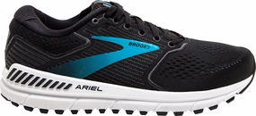 Brooks Ariel 20 WIDE FIT Womens Running Shoes - Black footwork low - arch shoes