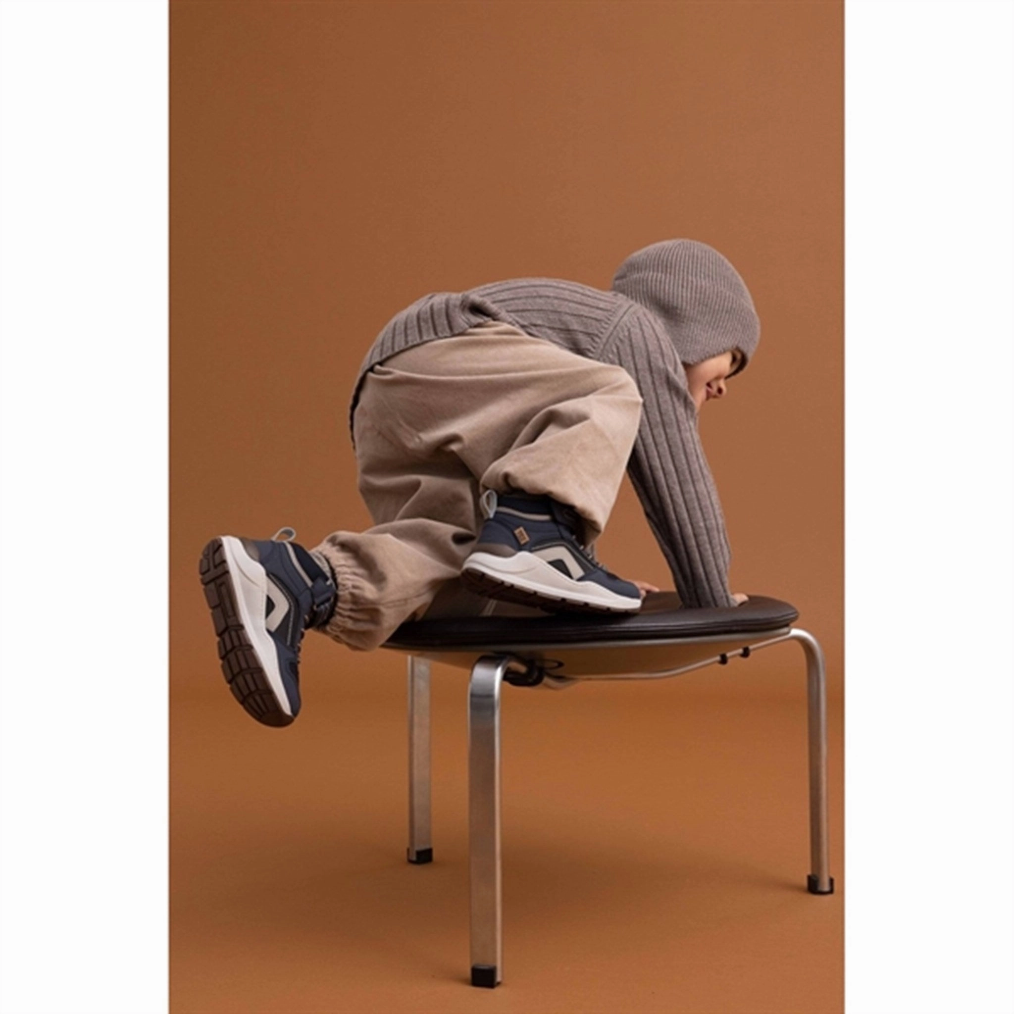 Bisgaard Drake Tex Boots Navy Grey Storm Abrasion Resistant Material