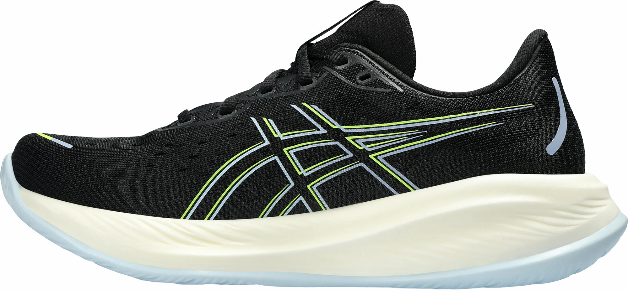 Heel Locking System hydro - resistant shoes Asics Cumulus 26 Mens Running Shoes - Black