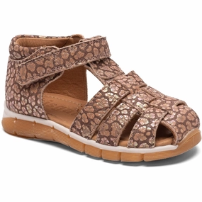 Bisgaard Brown Leopard Billie Sandal Multi Density