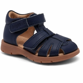 Bisgaard Navy Frans Sandal Soft Sole Sandal Lining