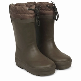 Angulus Thermo Rubber Boots Olive Anti-Slip Function