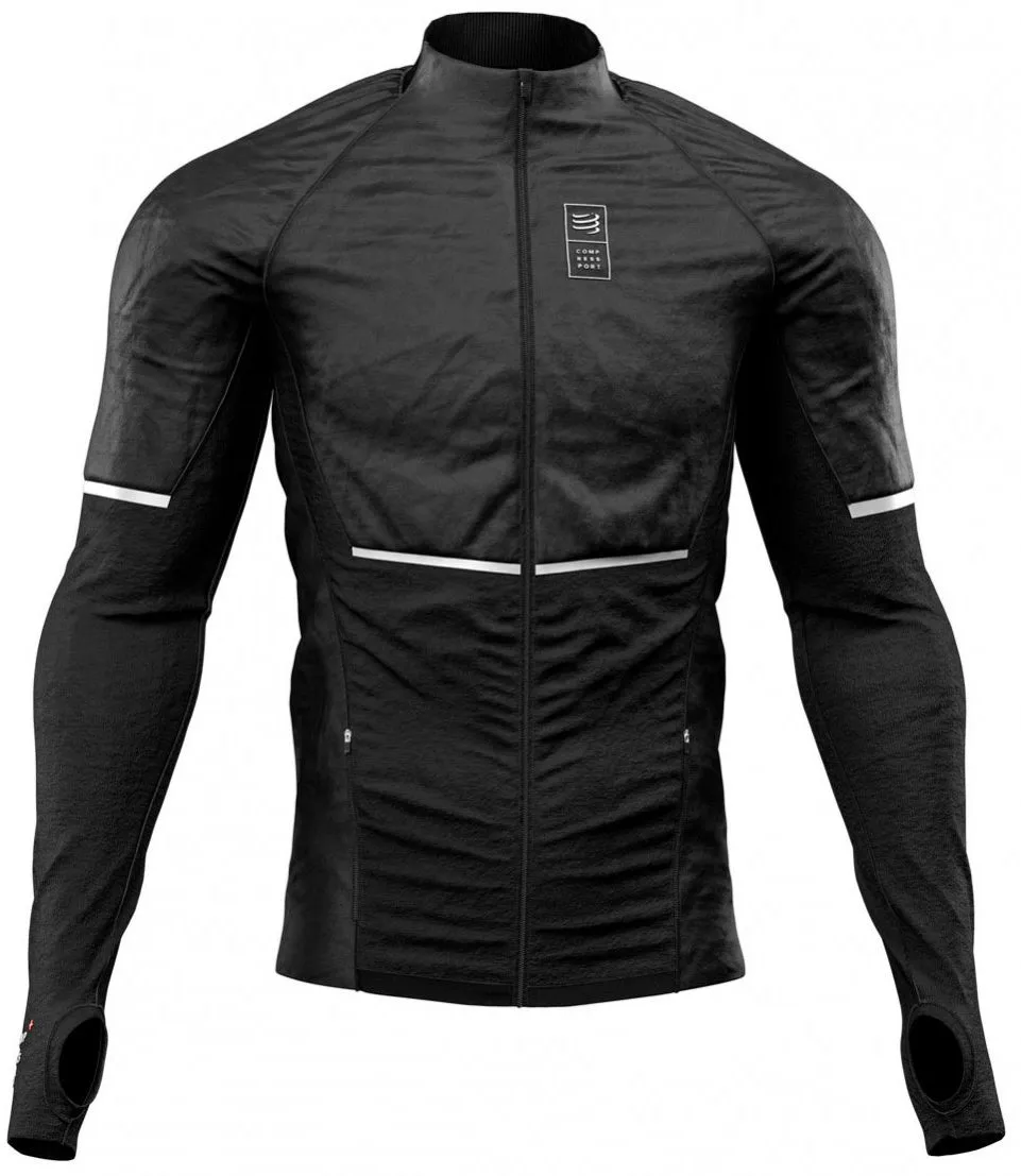 Sport Influence Compressport Into The Wood Mens Running Jacket - Black