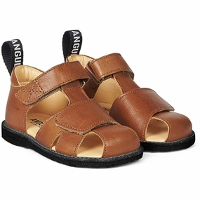 Angulus Starter Sandal M. Velcrolukning Cognac Quick Drying Materials