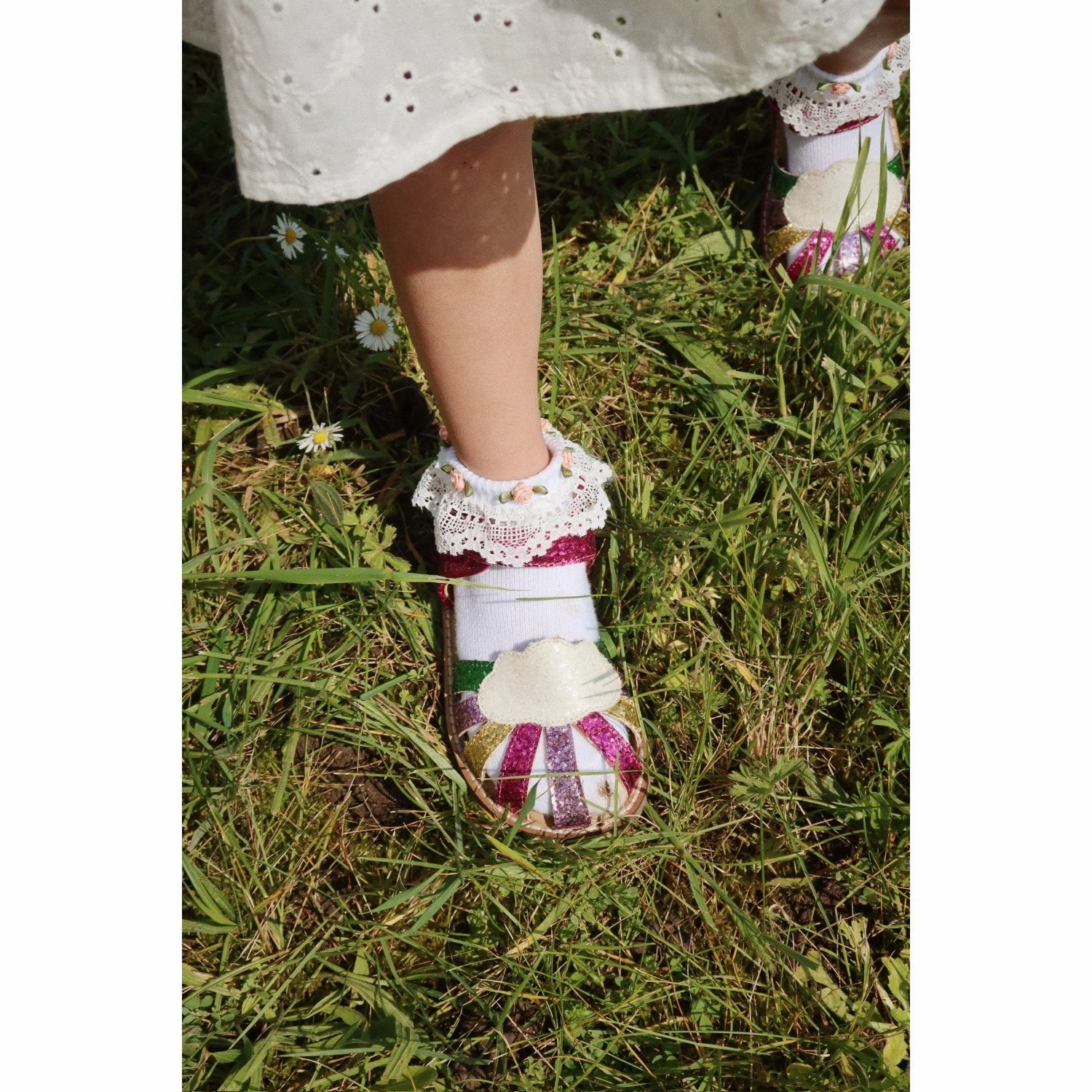 Flexible Torsion System Konges Sl?jd Flamingo Plume Rainbow Sandal