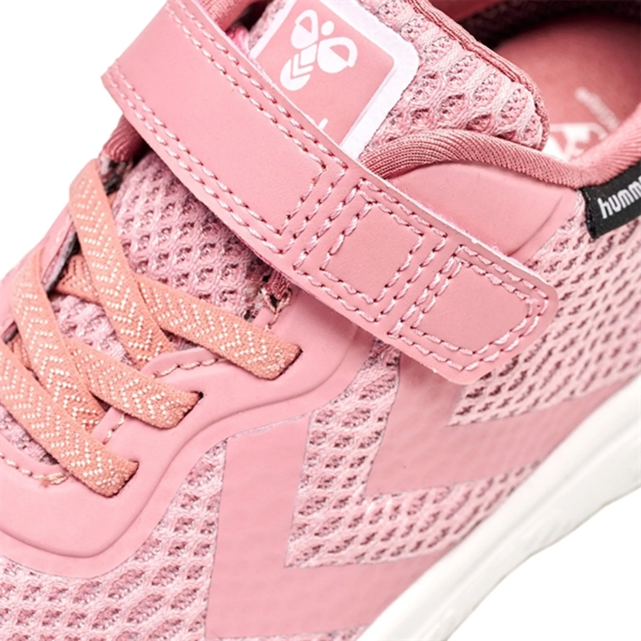 Comfortable Upper Layered Chic Hummel Actus Recycled JR Sneakers Pink