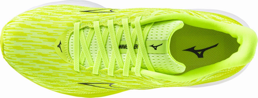 Max Air Compression Resistant Foam Mizuno Wave Rider 28 Mens Running Shoes - Green