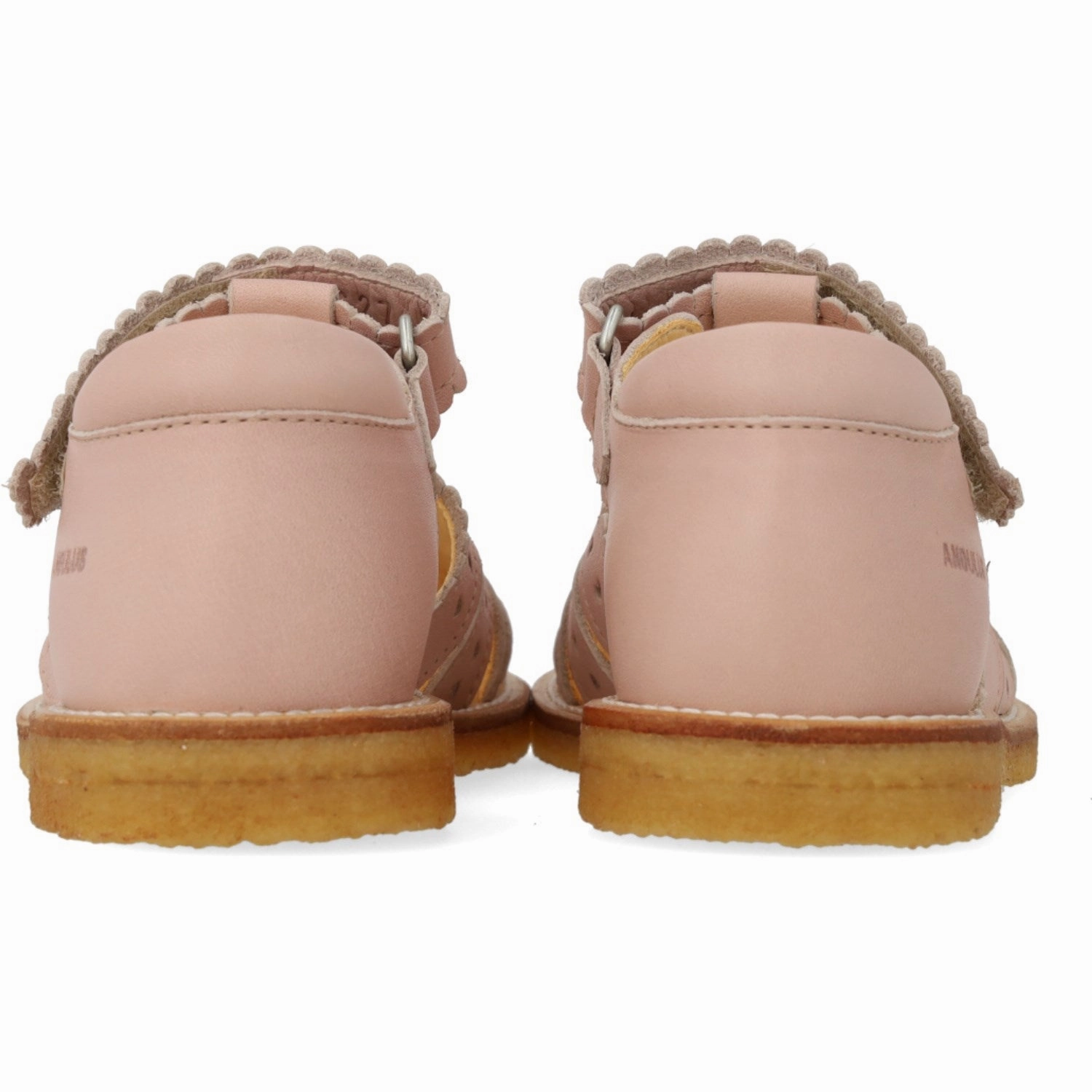 Wear Anywhere Buckle Detail Angulus Rosebud Sandal Med Mini-Hjerter Og Velcro Closure