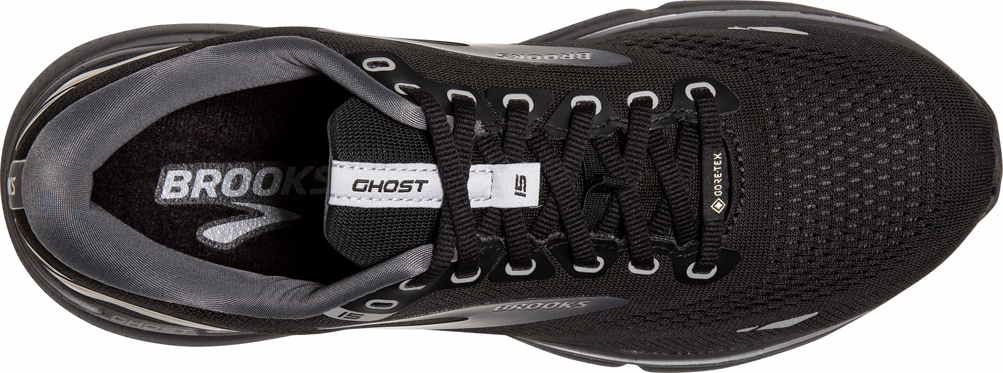 Brooks Ghost 15 GORE-TEX Womens Running Shoes - Black Fast Paced Superior Grip
