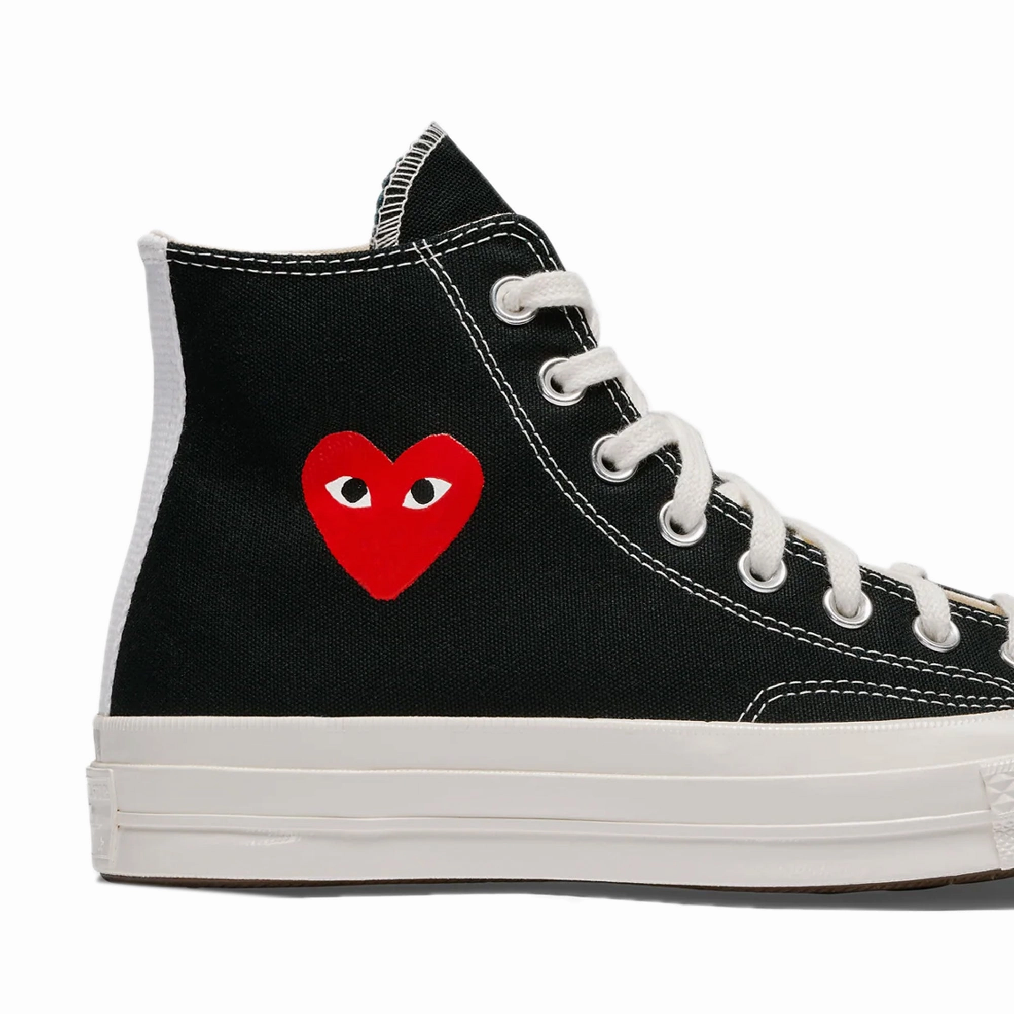Comme des Garcons Play x Converse Chuck 70 High Shoes Adjustable Laces Lightweight TPU Insert