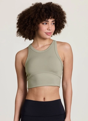 Good Intentions Super Soft Longline Bra Cloud - integrated