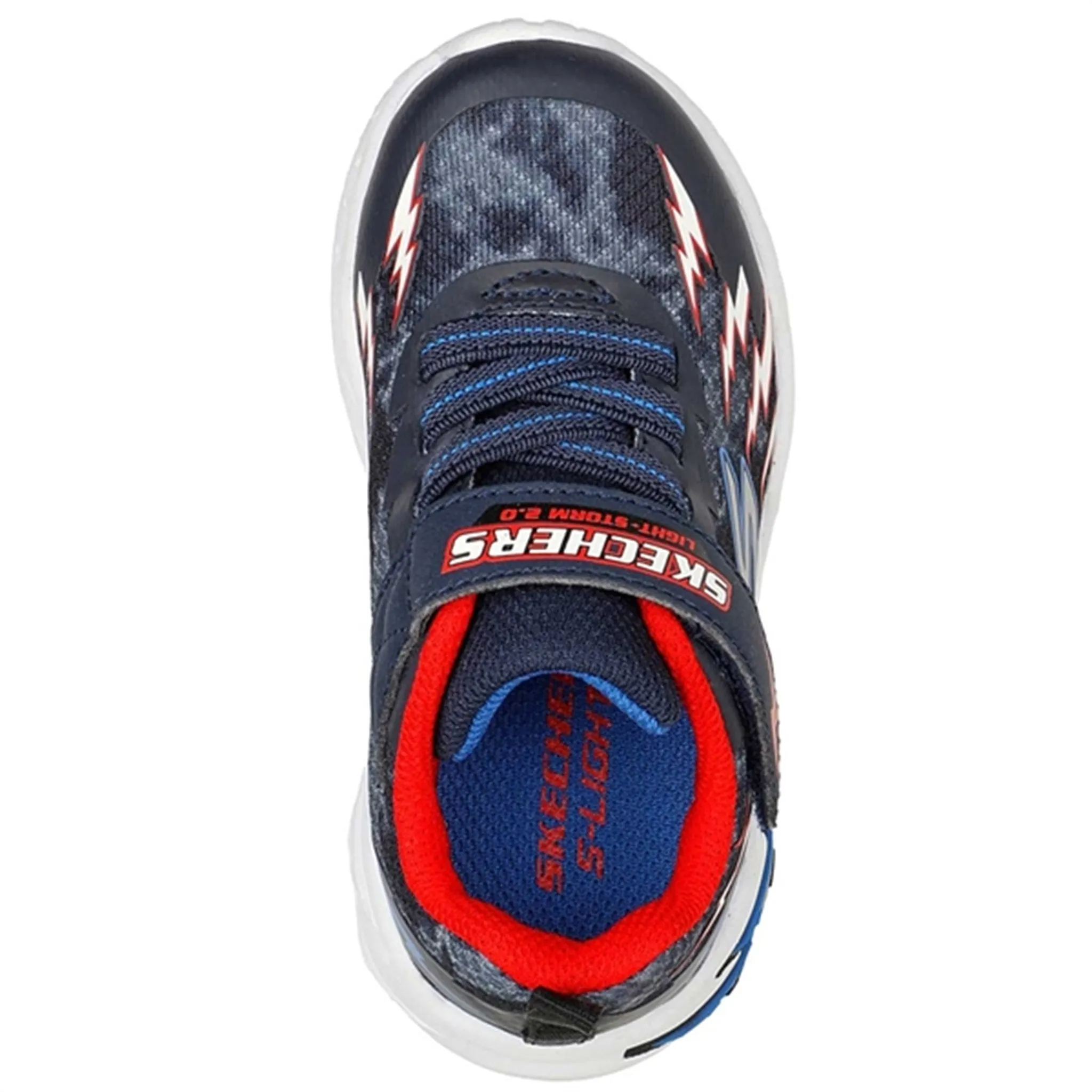Skechers S-Lights Sneakers Light Storm 2.0 Navy/Red Anti slip surface Minimal Style