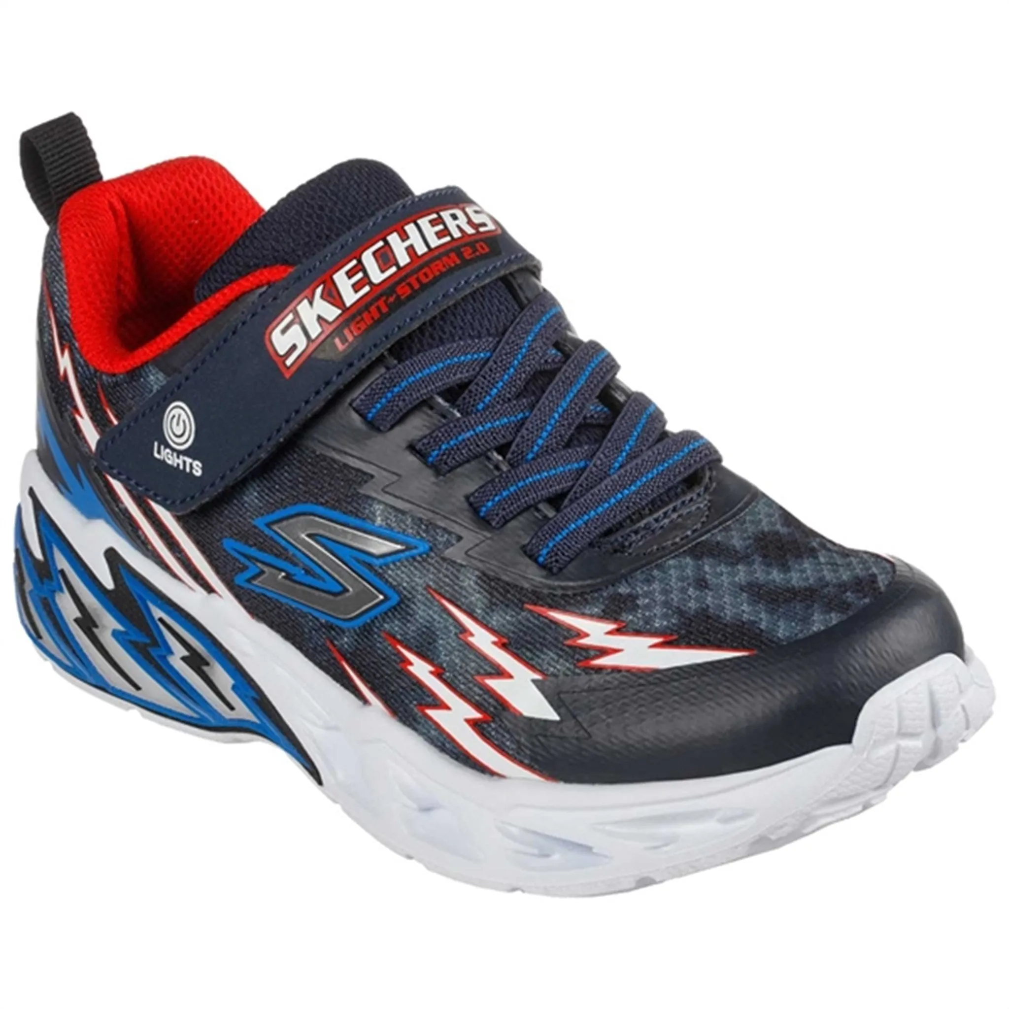 Anti   Blister Run Fast Skechers S-Lights Sneakers Light Storm 2.0 Navy/Red