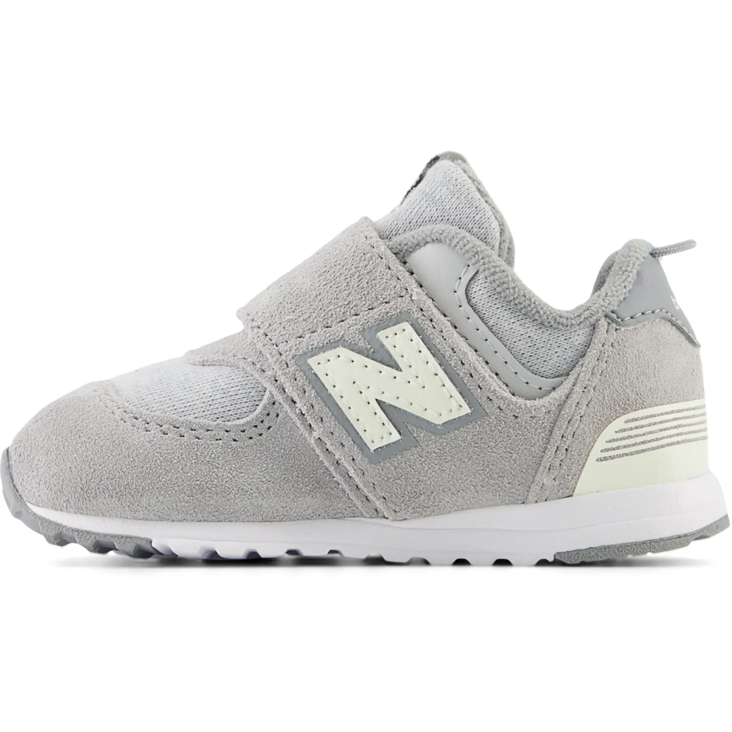 Street Wear New Balance 574 NEW-B Hook & Loop Sneakers Concrete