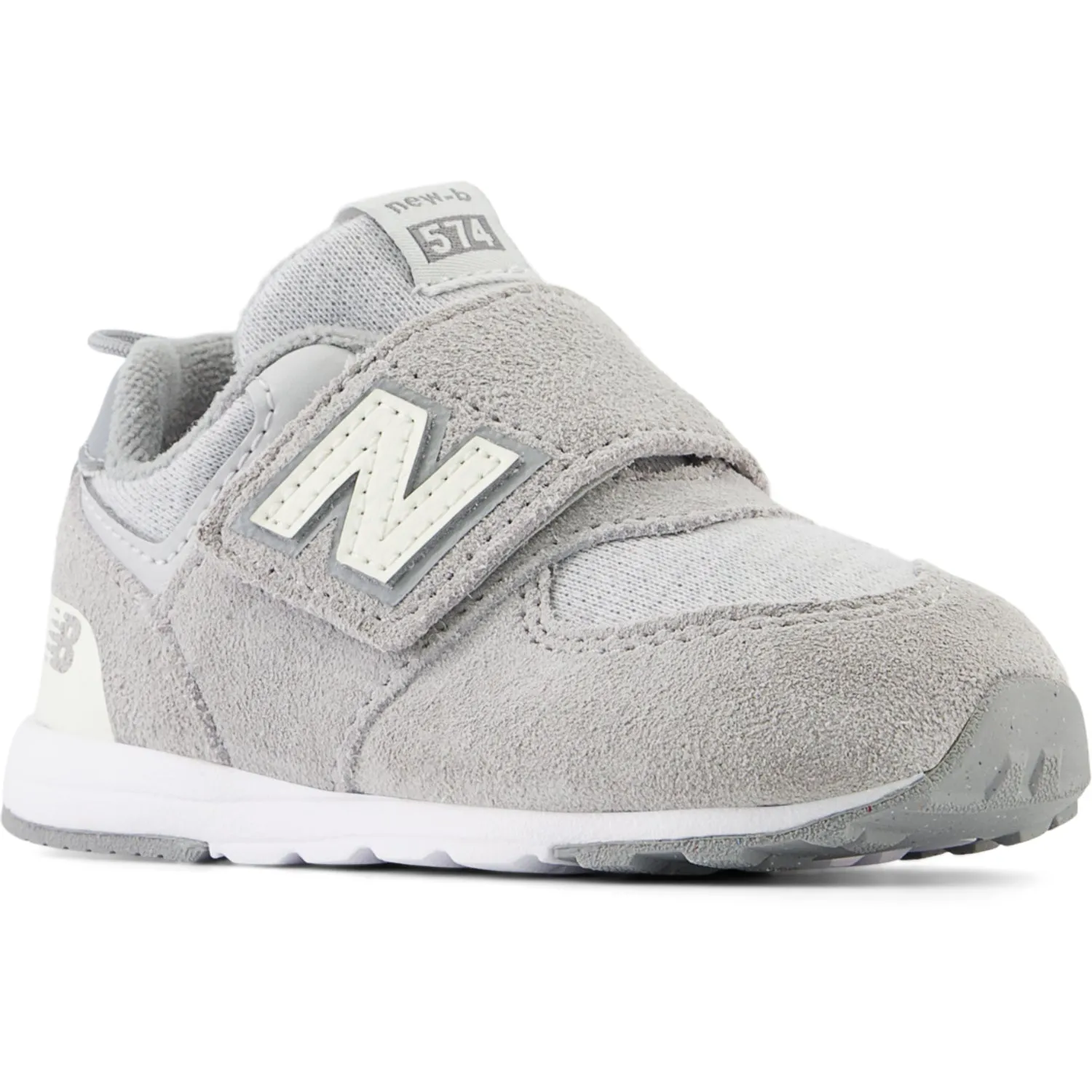 Low Collar Design New Balance 574 NEW-B Hook & Loop Sneakers Concrete