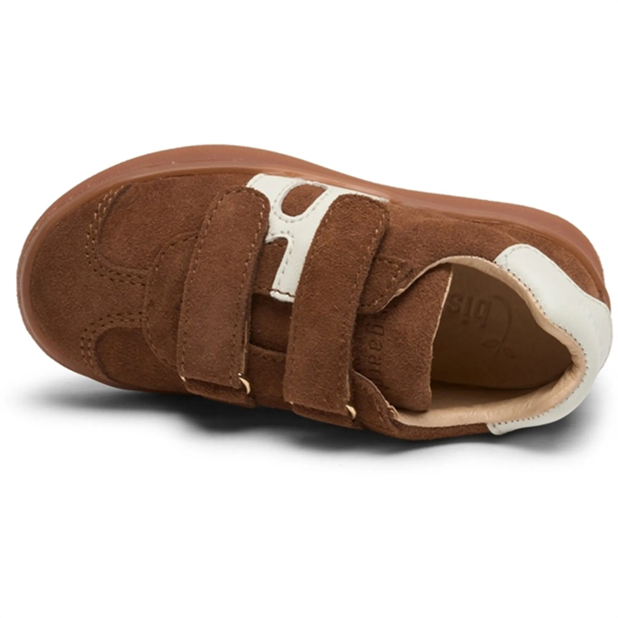 hypoallergenic Bisgaard Bay V Velcro Sneakers Brown