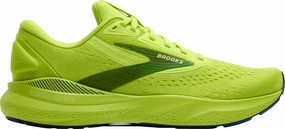 flat sole shoes running endurance training Brooks Adrenaline GTS 24 Mens Running Shoes - Green