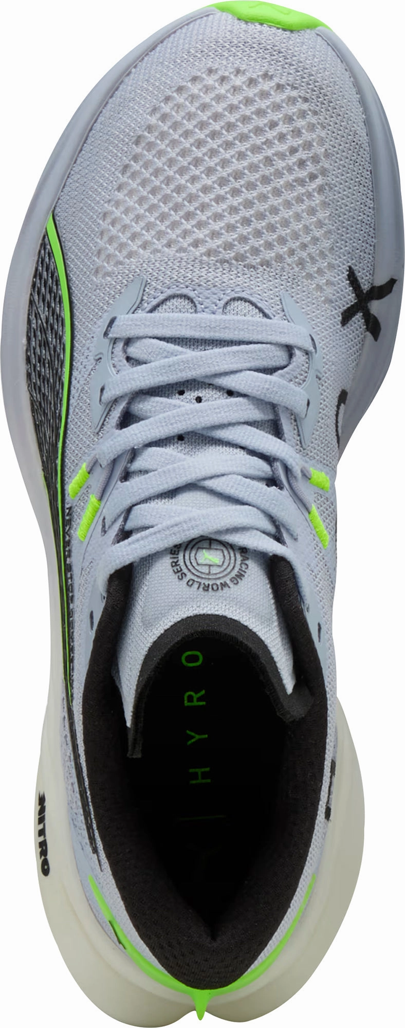 Puma Deviate Nitro 3 HYROX Womens Running Shoes - Blue hidden lacing shoes Performance sneakers