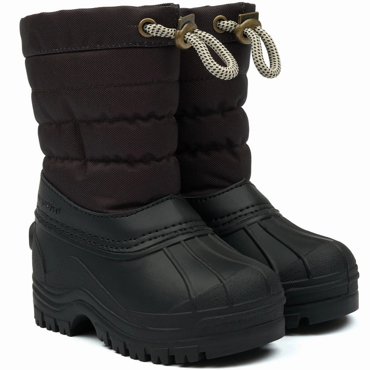 Soft Material Pom Pom Black PmWill Winter Boot
