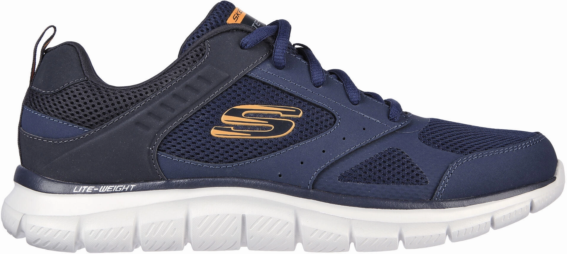 ventilation channels Skechers Track Syntac Mens Training Shoes - Blue