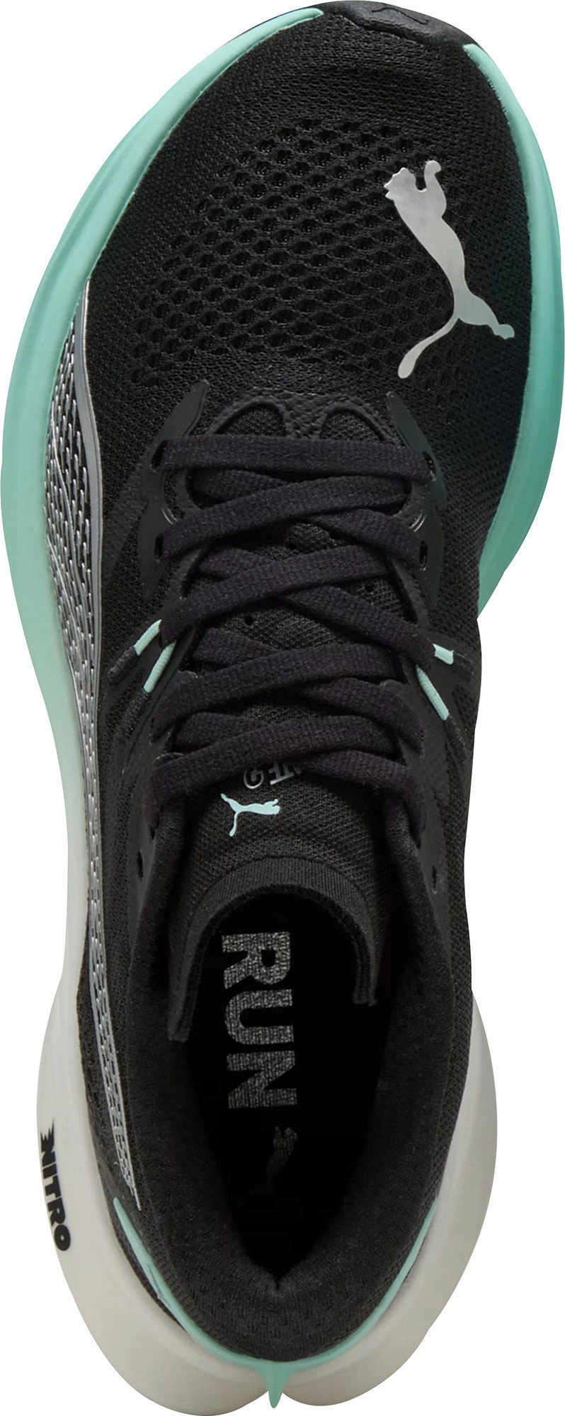 Puma Deviate Nitro 3 Womens Running Shoes - Black Non Slip Heel