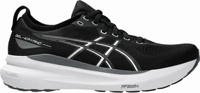 Asics Gel Kayano 31 WIDE FIT (2E) Mens Running Shoes - Black air - filled running gear Solid